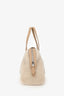 Loro Piana Cream/Beige 'Cashfur' Sesia Happy Day Micro Tote with Strap