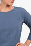 Max Mara Blue 3/4 Sleeve Midi Pencil Dress Size 6
