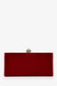 Jimmy Choo Red Velvet 'Celeste Crushed' Clutch