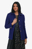 Saint Laurent 2021 Indigo Tweed Jacket Size 38