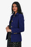 Saint Laurent 2021 Indigo Tweed Jacket Size 38