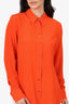 Stella McCartney Orange Silk Blouse Size 44