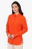 Stella McCartney Orange Silk Blouse Size 44
