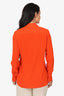 Stella McCartney Orange Silk Blouse Size 44