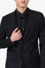 Christian Dior Black Wool Single Breasted Blazer With Buttoned Strap Size 46 Mens