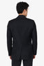 Christian Dior Black Wool Single Breasted Blazer With Buttoned Strap Size 46 Mens