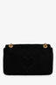Gucci Black Velvet Pearl 'Loved' Medium Marmont Bag