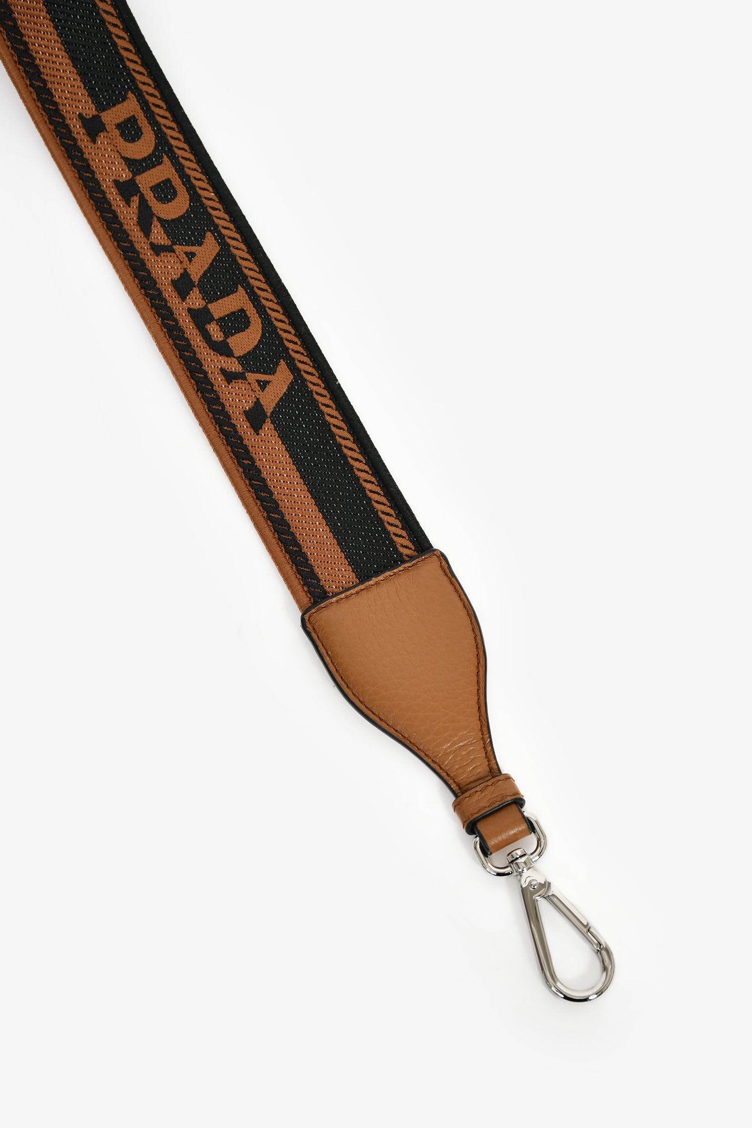 Prada Caramel Leather 'Vitello Daino' Double Zip Crossbody Camera