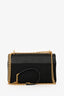 Prada Black Saffiano Lux Tessuto Nylon Flap Chain Crossbody Bag