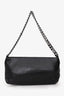 Pre-Loved Chanel™ 2004/05 Black Leather Chain Stitch Pochette Shoulder Bag