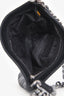Pre-Loved Chanel™ 2004/05 Black Leather Chain Stitch Pochette Shoulder Bag