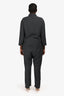 James Perse Grey Cotton Button Down Jumpsuit Size 3
