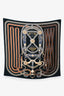 Hermes Dark Green/Brown Multicolour Silk Scarf 90
