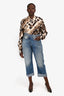 R13 Blue Distressed Straight Leg Jeans Size 27