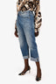 R13 Blue Distressed Straight Leg Jeans Size 27