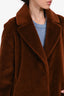 Soia & Kyo Brown Wool Faux Teddy Coat Size S