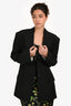 Acne Studios Black Wool Blend Blazer Size 36