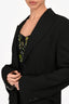 Acne Studios Black Wool Blend Blazer Size 36