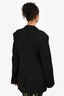 Acne Studios Black Wool Blend Blazer Size 36