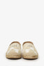 Christian Dior White/Gold Granville Espadrille Size 38