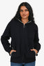 Sandro Black Pearl Trim Hooded Sweater Size 1