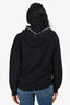 Sandro Black Pearl Trim Hooded Sweater Size 1