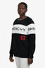 Givenchy Black/White Cotton Logo Crewneck Sweatshirt Size L