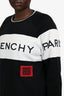 Givenchy Black/White Cotton Logo Crewneck Sweatshirt Size L