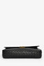 Bottega Veneta Black Leather Intrecciato Detail Wallet On Chain