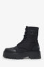 Celine Black Nylon/Leather 'Bulky' Boots Size 37