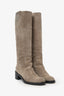 Gucci Taupe Suede Knee High Boots Size 36.5