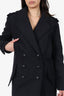Isabel Marant Black Karly Double Breasted Coat Size 34