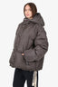 KHRISJOY Grey Oversized Down Puffer Jacket Size 2