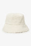 Lack of Colour White Shearling Bucket Hat Size M/L