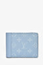 Louis Vuitton Light Blue Monogram Bi-Fold Wallet