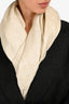 Louis Vuitton Cream Monogram Silk Scarf