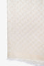 Louis Vuitton Cream Monogram Silk Scarf