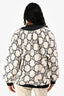 Gucci 2019 White/Black GG Supreme Oversize Tweed Jacket Size 36