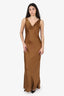 Norma Kamali Brown Satin Dress Estimated Size S