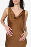 Norma Kamali Brown Satin Dress Estimated Size S