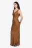 Norma Kamali Brown Satin Dress Estimated Size S