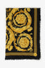 Versace Black/Yellow Printed Barocco Scarf