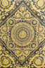 Versace Black/Yellow Printed Barocco Scarf