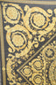 Versace Black/Yellow Printed Barocco Scarf