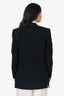 Pierre Cardin Black Wool/Satin Lapel Blazer Size 38 Mens