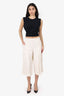 Reiss Cream Pleated Cullots Size 4