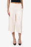 Reiss Cream Pleated Cullots Size 4