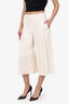 Reiss Cream Pleated Cullots Size 4