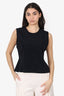 Planet Black Ribbed Sleeveless Top Estimated Size M