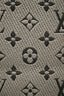 Louis Vuitton Taupe Monogram Wool/Silk Fringe Narrow Scarf